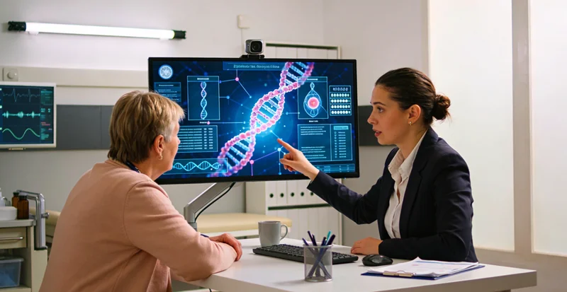 黄南州女性在医院进行健康遗传咨