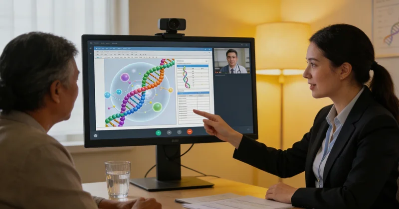伊春医生向市民解读基因检测报告
