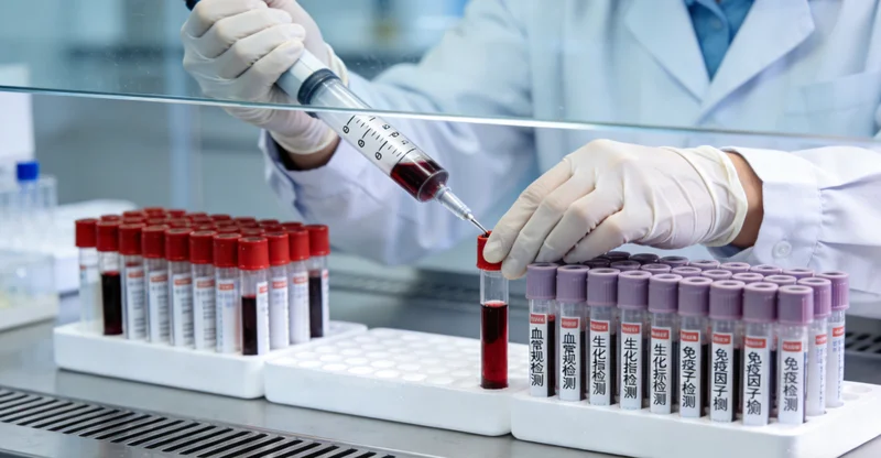 龙井家庭共同查看健康报告讨论