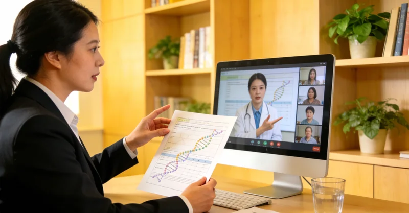 乐平遗传咨询师与家庭成员沟通场