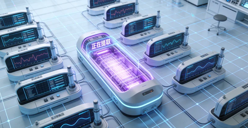 天门基因检测实验室内部工作场景