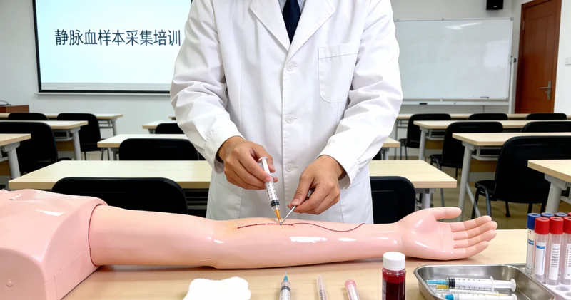 海南州护士进行静脉采血用于基因