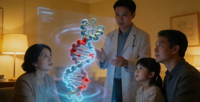 临湘患者与医生进行遗传咨询沟通