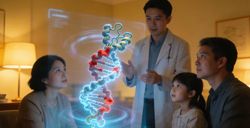 定西遗传咨询师与患者沟通家族病