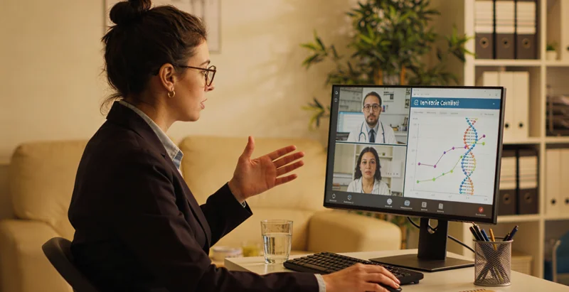 铁力遗传咨询室内阳光明媚象征希