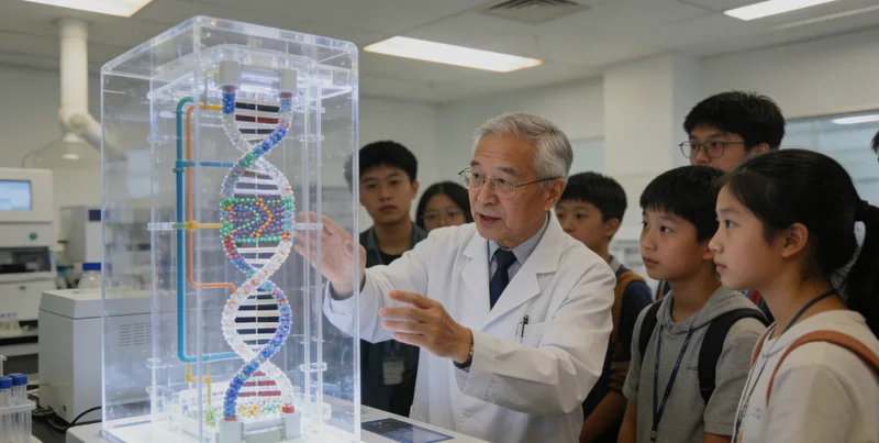 察右前旗遗传咨询师向居民讲解基