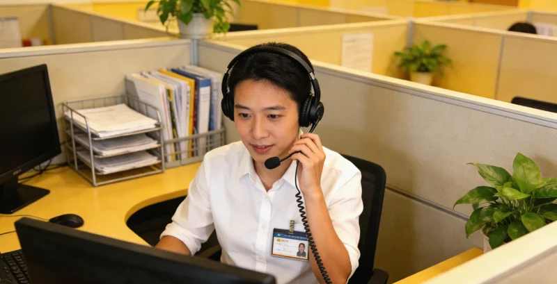 瑞昌遗传咨询师正在向客户解读基