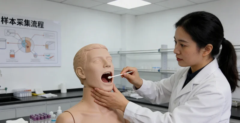 宁国居民进行无痛口腔拭子基因采