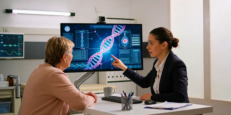 六盘水市民在医院进行遗传咨询场