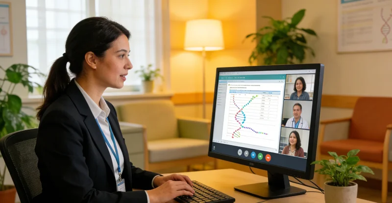 河池遗传咨询师为居民解读基因检