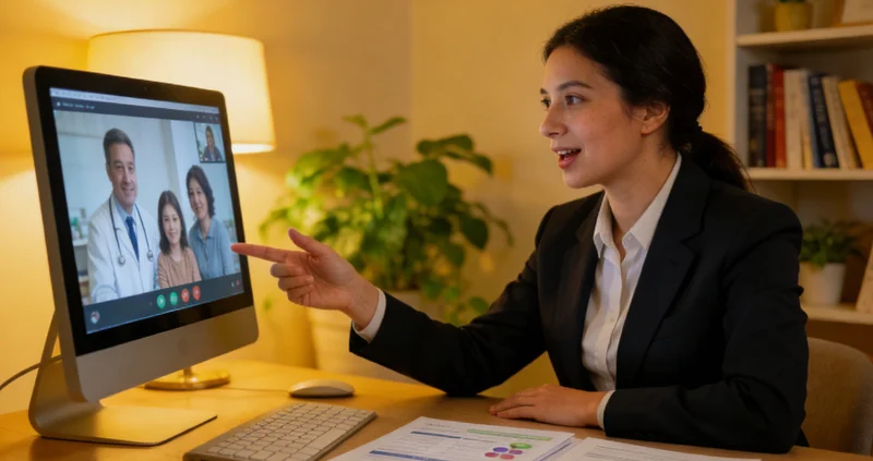 桐乡家庭进行遗传咨询场景