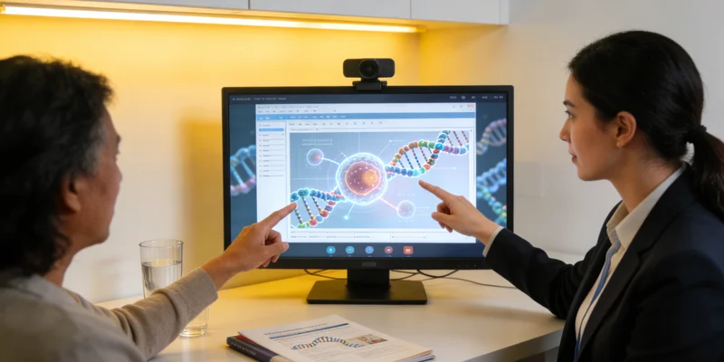 恩施遗传咨询师为居民解读基因报