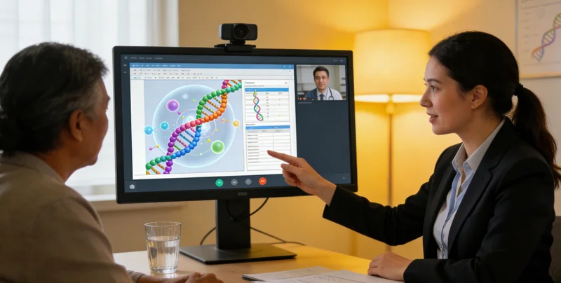 六盘水市民在医院进行遗传咨询场