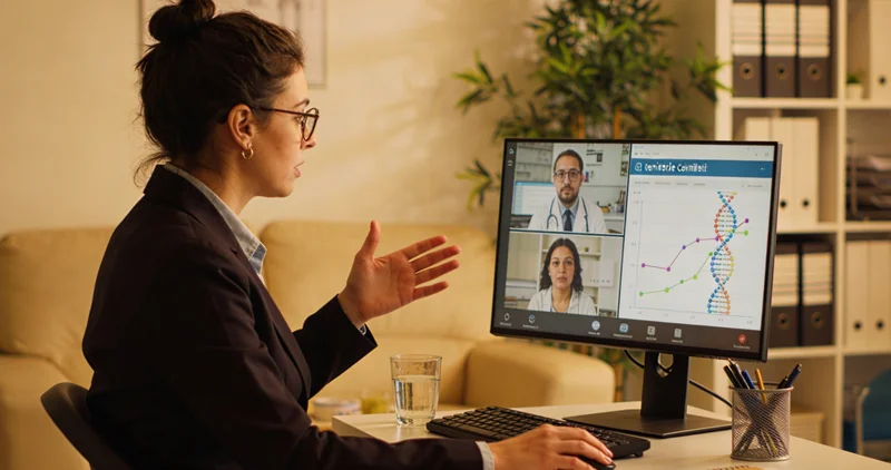 常宁居民与遗传咨询师共同解读基