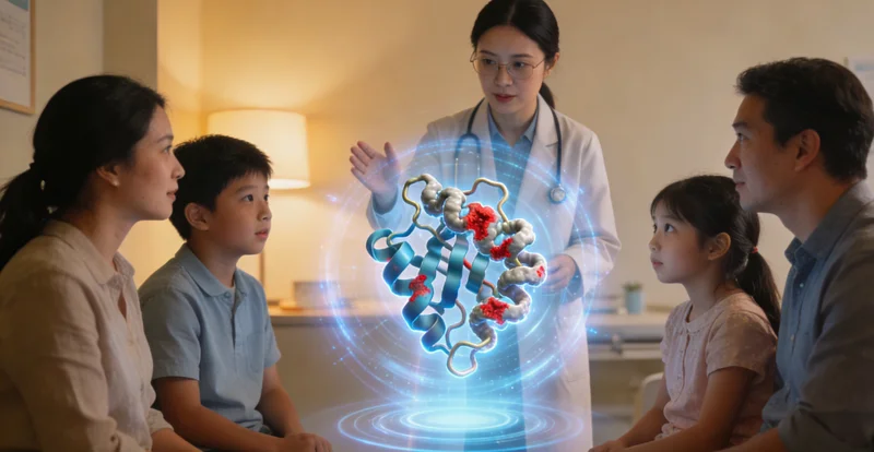 西安女性进行遗传咨询场景