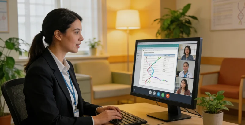 醴陵家庭与医生咨询遗传问题场景