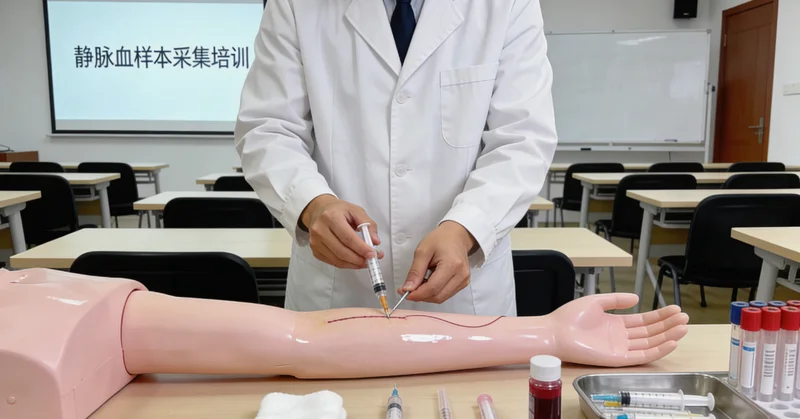 阿拉善右旗基因检测静脉采血示意