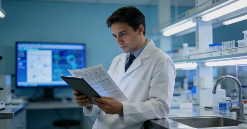 北京基因检测实验室技术人员进行