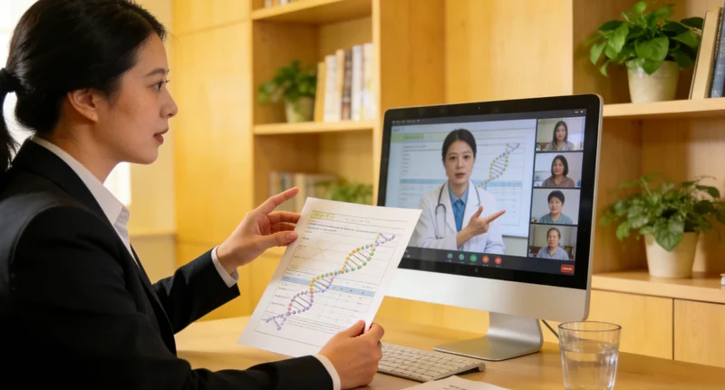 丹阳居民与医生进行遗传咨询沟通