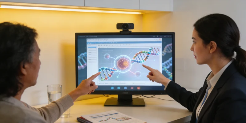 朝阳医院遗传咨询师向家庭解读基