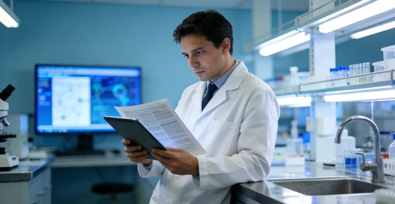 正蓝医学实验室基因测序仪器工作