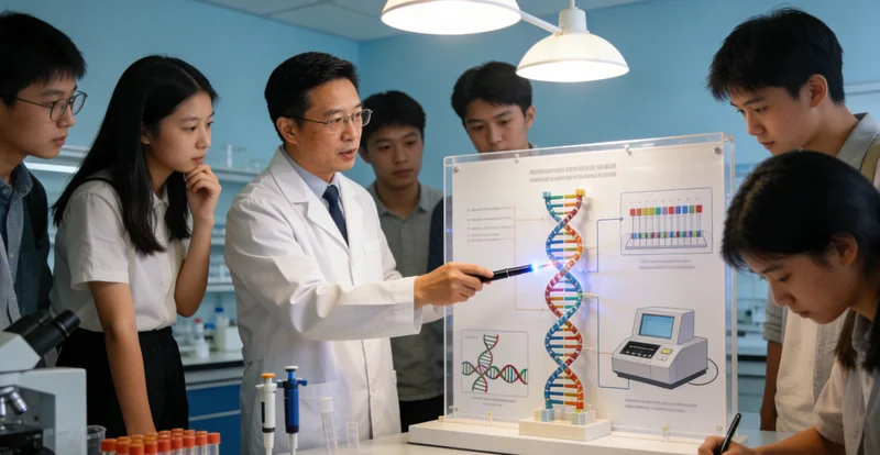 龙井家庭围坐讨论家族健康图谱