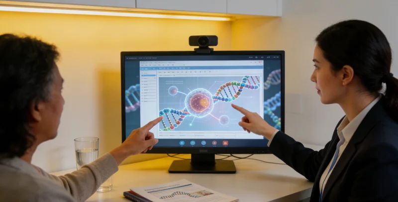 衡阳女性在医院进行遗传咨询场景
