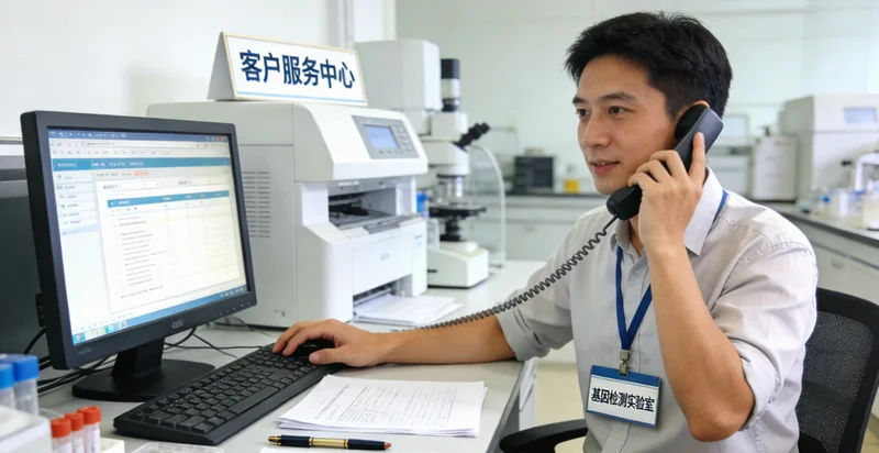 乌审旗居民在进行EPCAM基因