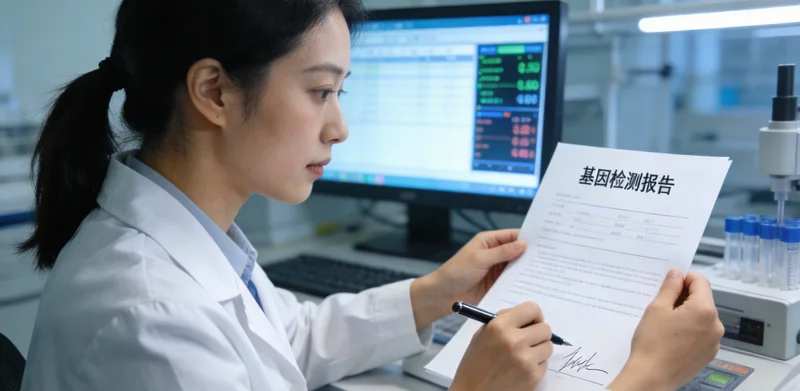 庆阳基因检测报告解读示意图