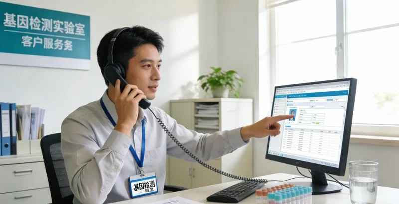 深州专业遗传咨询师在进行基因检