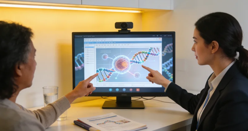 萍乡女性接受专业遗传咨询师面对