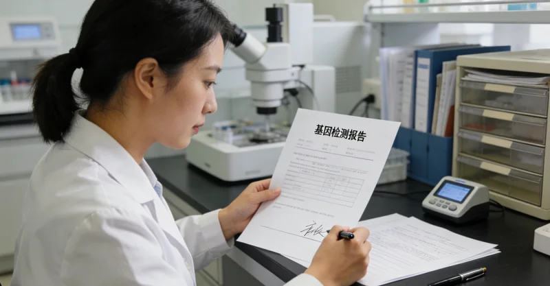 杭后旗基因检测报告解读示意图