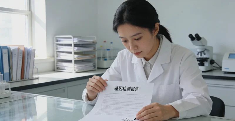 汝州家庭与医生共同查看基因检测