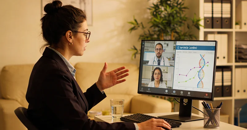 自贡患者通过视频进行远程遗传咨