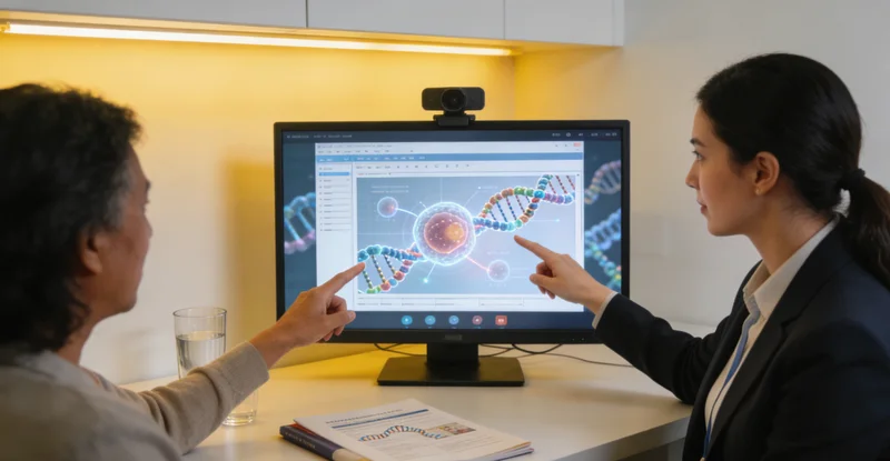 同江家庭讨论遗传健康问题