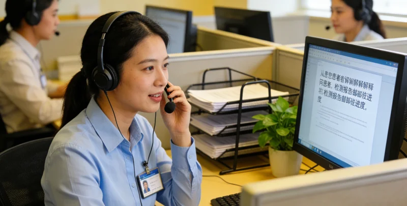 南平市民与医生查看基因检测报告