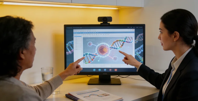 黄石市民在医院进行遗传咨询场景