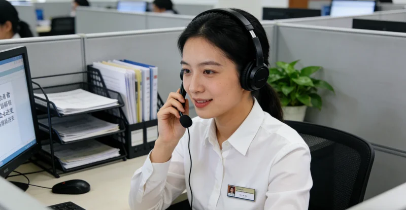 福鼎遗传咨询师正在耐心向居民解