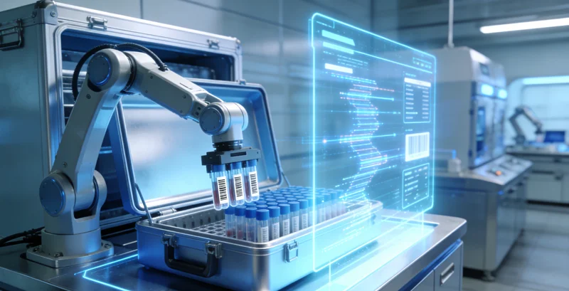 开封基因检测无创采样过程示意图