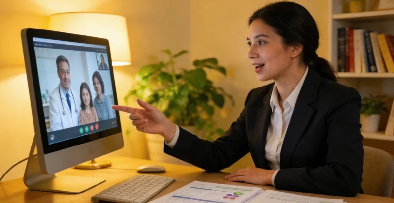 水富家庭在医生指导下查看基因检