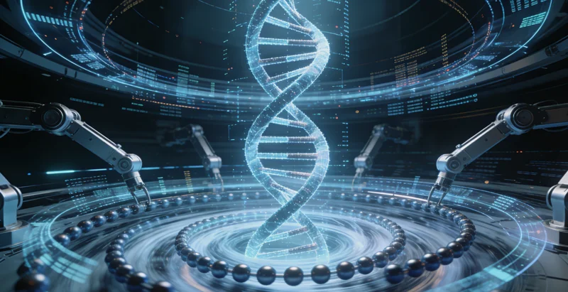 霸州女性在家人陪伴下查看基因检