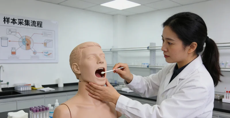 河津女性进行无痛基因检测采样过