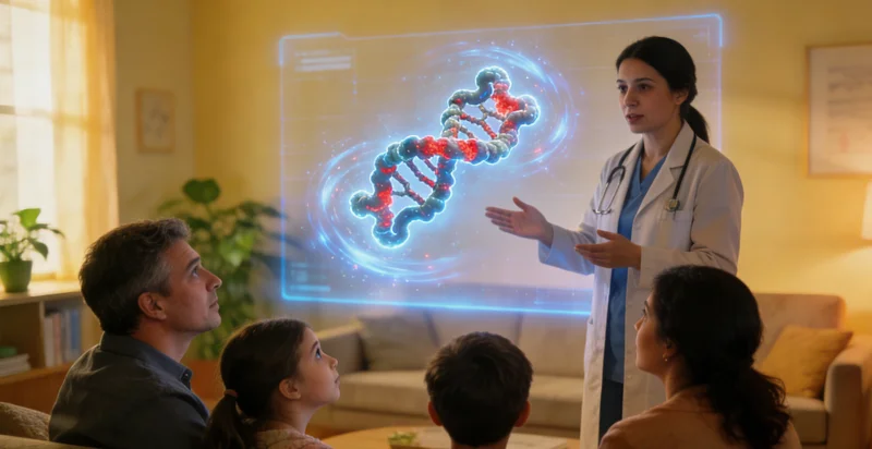 北京遗传咨询师与家庭绘制健康系