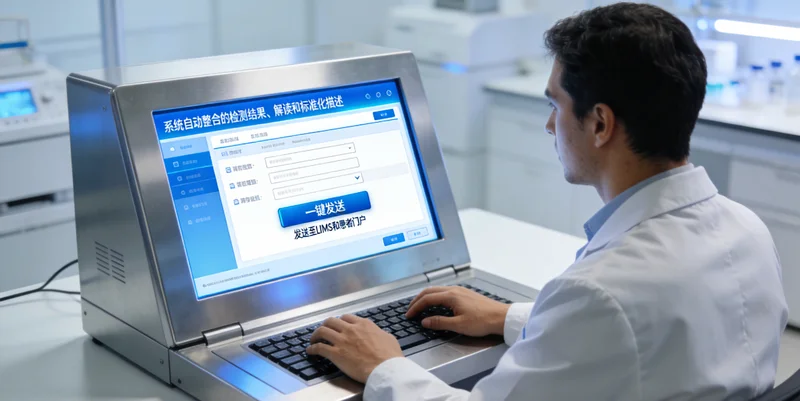 阆中女性与家人讨论基因检测报告