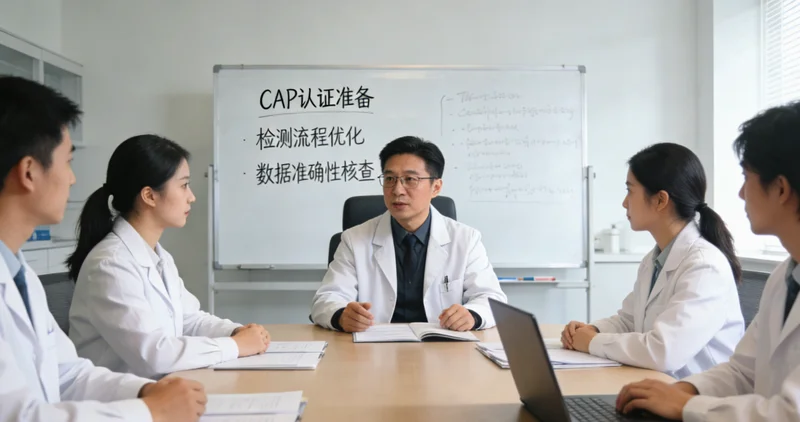 新星医疗环境下肠镜检查示意图，