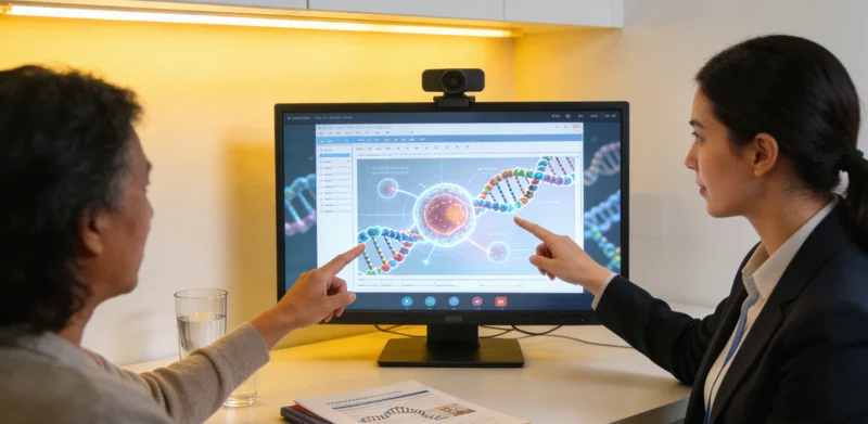 吴川遗传咨询师与家庭成员沟通绘