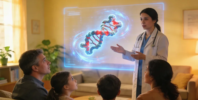 信宜遗传咨询医生与来访者亲切交