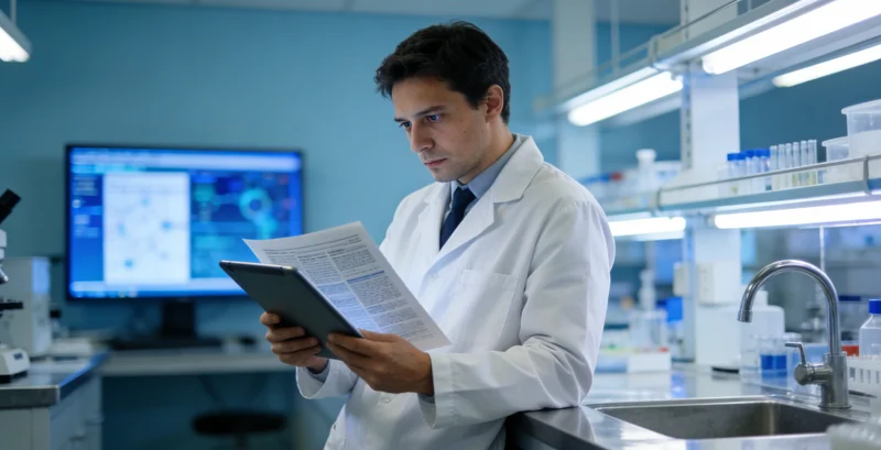 海城专业实验室进行基因测序分析