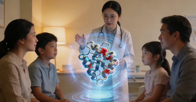 周口遗传咨询师向家庭解释基因检