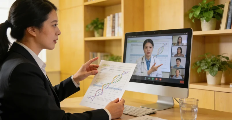 阿拉善遗传咨询师为家庭解读基因